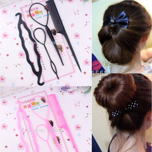 fashion Women hair accessory Synchronized pull hair pins wear hair sticks pattern portable hair maker accessories