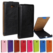 Stylish Retro Style Crazy Horse Flip Leather Case For SONY Xperia M2 S50H Smart Mobile Phone Cover