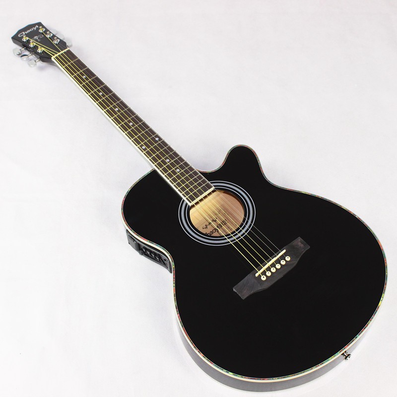 Wholesale Thin Body Electro Acoustic Electric Folk Pop Flattop Guitar