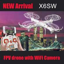 New x6sw Camera Drones Aerial Photography 4 Channels Wireless Drones With Camera HD WiFi Camera Mini Drone Racer Phantom