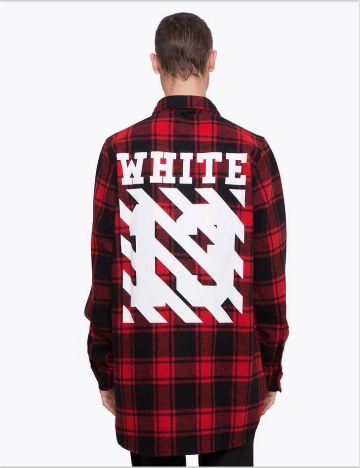 2016 Tyga cool oversized T shirts Tee men hip hop red font b Tartan b font