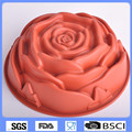 Big Size 3D Rose Shape Silicone Cake Mold Silicone Bakeware Baking Pan Cupcake Moulds Creative DIY