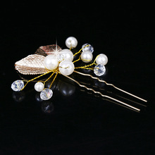 1PC Gold Bridal Combs Cystal Flower Wedding Hair Accessories Tiara Hairpins Crystal Bridal Women Casual Pins Hair Jewelry D0021