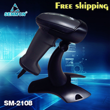 SM-2108 Auto-sensor High Quality USB Portable Laser Barcode Scanner Barcode Reader Code bar Free Shipping Drop Shipment