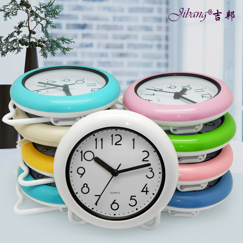 Bathroom waterproof wall clock modern design mute antifog desktop clock home watch wall reloj de pared horloge 15