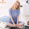 Summer Brand Girls Cotton Lounge Pajama Short Set Fashion Women O neck Polka Dot Lounge Wear