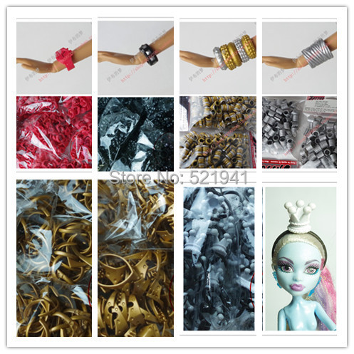 Wholesale 100pcs/lot Accessories for Original Monster High dolls,bracelet for monster high doll, Doll Accessories for barbie