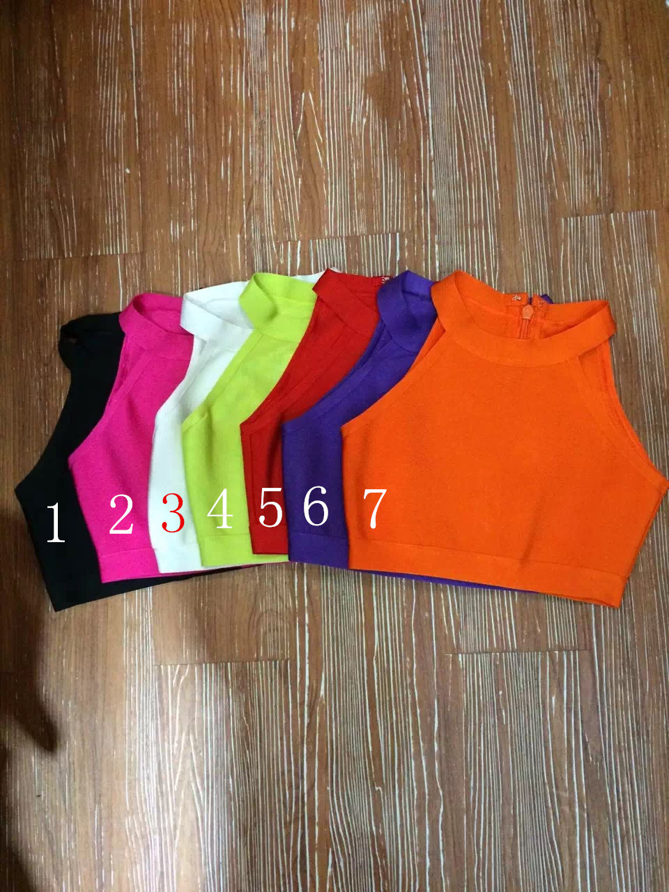      colorful     bandagem  gilet camiseta hl1532