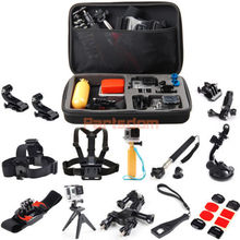 go pro accessories 24 in1 Monopod Pole Selfie Stick Floating Head Chest Mount For GoPro 2 3 4 Sport Camera