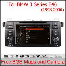 Car DVD Player Auto Radio Stereo  GPS  Navi Bluetooth IPOD For BMW E46/M3 3 Series 318,320,325,330,free maps and camera