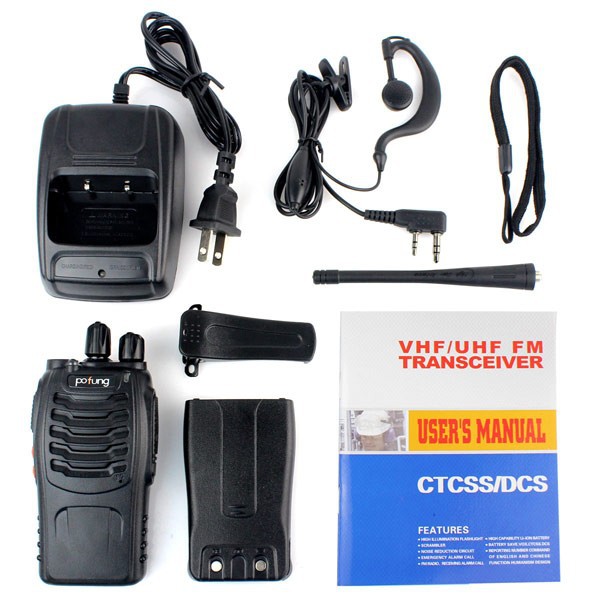 Hot Portable Radio Walkie Talkie Pofung 888s (10)