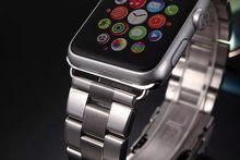38mm Premium Luxury Stainless Steel Strap Classic Buckle Connector Adapter Watch Bands For Apple Watch iWatch
