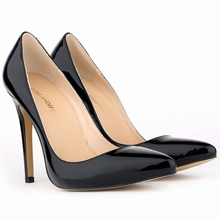 Free shipping fashion pointed toe high heels shoes dress weeding party shoes women pumps size 35-42 Heel height 11cm