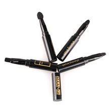 Hot New Fashion Black Portable 4in1 4pcs Beauty Makeup Cosmetic Foundation Eyeshadow Lip Brushes Set Kit