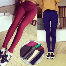 2014 Autumn Winter New Fashion High Elastic Woven Casual Legging Tight Waist Slim Thin Leggings Pantyhose Pencil Pants For Women