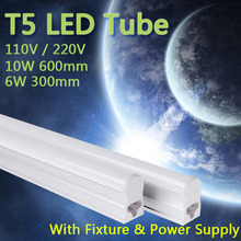 PVC Plastic 10W 6W LED Tube T5 Light 110V 220V 240V 60cm 30cm led T5 lamp