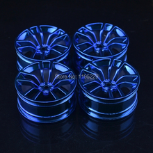 1/10 de aleación de aluminio de la rueda hub deriva correr gm modelo de coche de metal rueda llantas de 4 unids/set HSP KYOSHO Tamiya 52.5 mm * 26 mm RC ruedas de coche