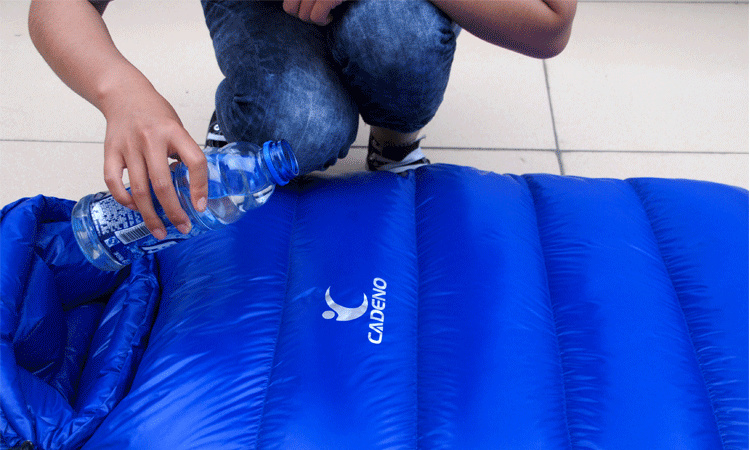 Description Picture 2 of itemCADENO New DUCK DOWN 400G Winter Autumn Mummies Ultra Light Down Sleeping Bag Outdoor Travel Camping Nylon White Duck