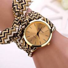 5 colors New design Girls Ladies Casual watches Bracelet Fabric Wristwatch for Women dress Watch