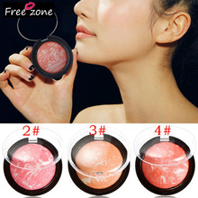 New Arrival Soft Pressed Natural Face Blush Blusher Powder Palette Nude Makeup Blush Make Up Tool Supply FE#8