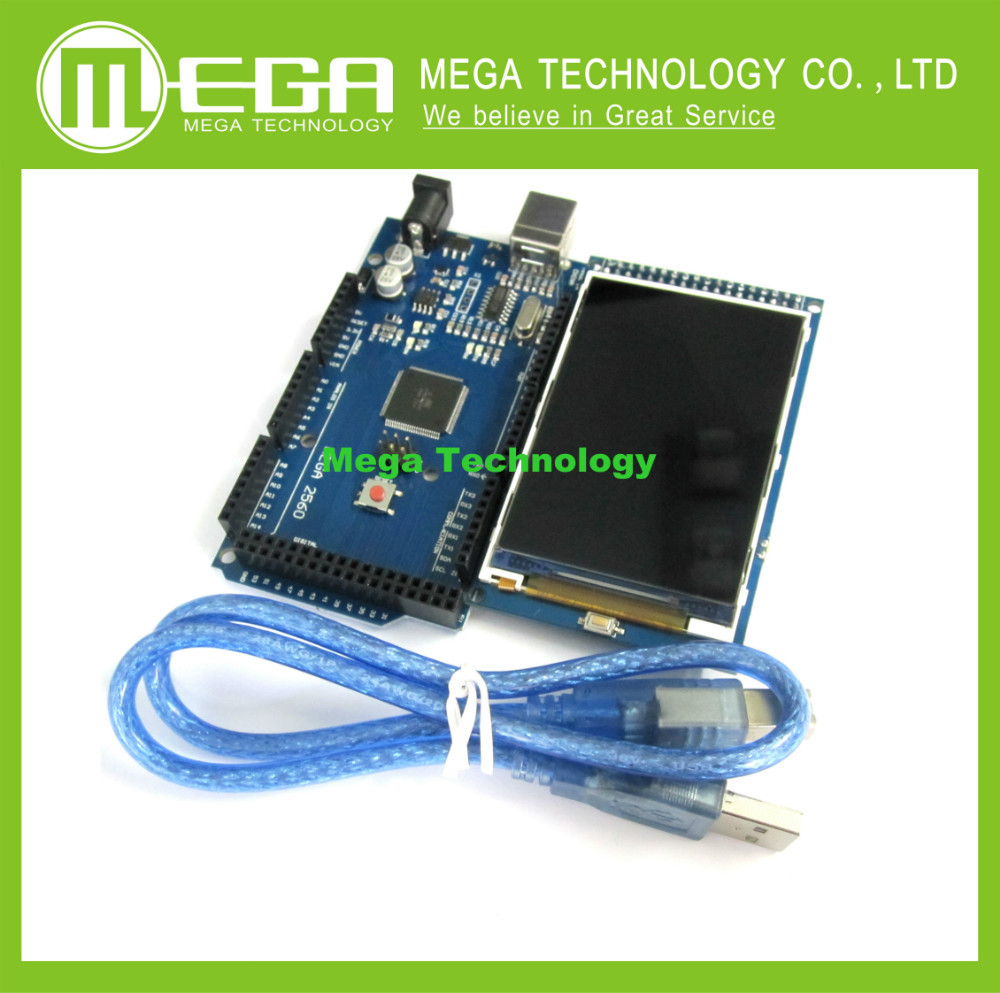3 2 inch TFT LCD screen module Ultra HD 320X480 MEGA 2560 R3 Board CH340G