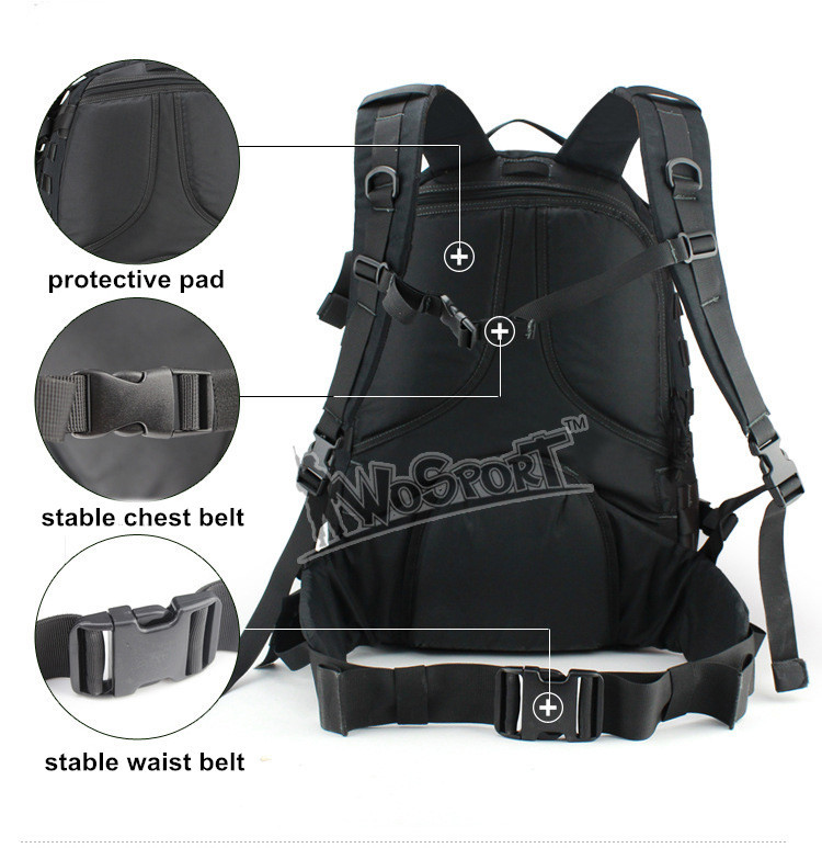 Large capacity climbing backpack travel bag hiking backpacks climbing bag free shipping 2 color 3