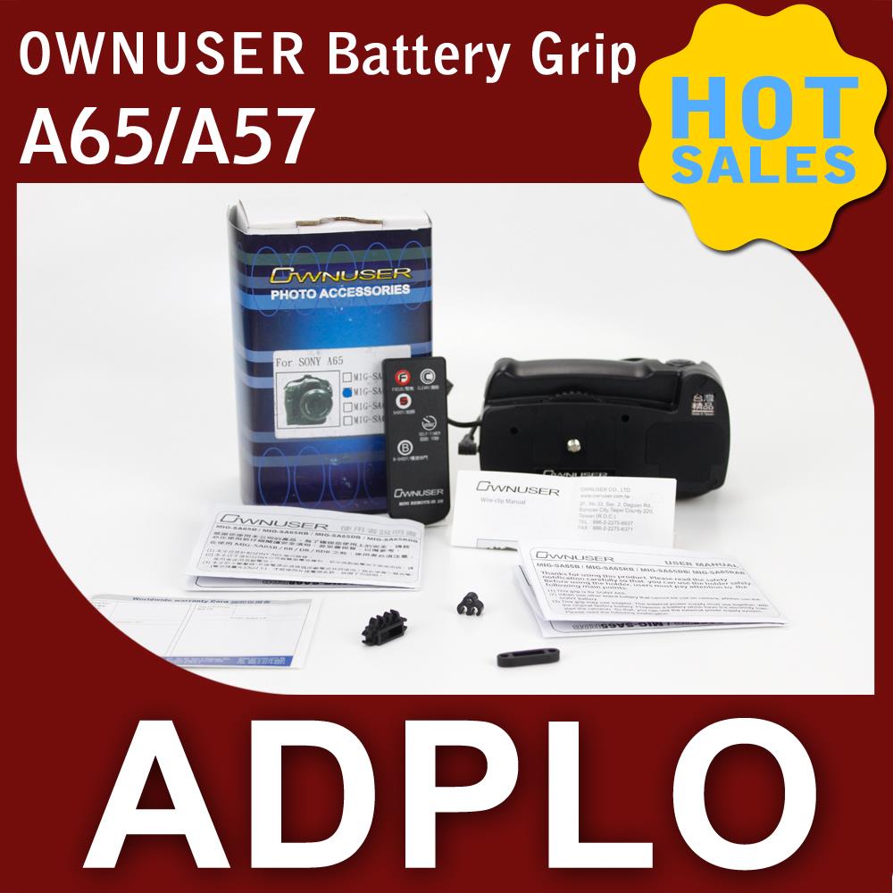 ownuswer Battery holder Grip suit For Sony Alpha A65 A57 A58