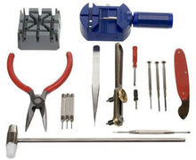 16 unids reloj del reloj Kit de aseo de reparación relojero Horolo ge acoplamiento del reloj Remover abridor Kit reparación de herramienta