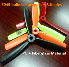 Wholesale 5045 bullnose propellers high-quality 5*4.5 inch 3 blades(CW/CCW) for DIY mini race drones QAV250/ZMR250 quadcopter