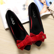 Big size 34-43 Genuine Leather Women ballet flats,Bowtie shoes Woman,Fashion Women ballerina flats,Bridal Shoes Women flats 2#