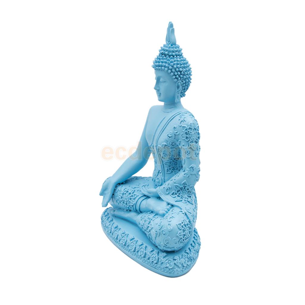 Large Sitting Buddha Figurine Indoor Outdoor Thai Statue Garden Sculpture Resin