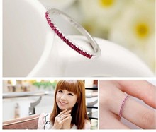 60 Off 2015 Luxury Fashion Emerald Turquoise Amethyst Ring with White Red Purple Color for Women