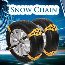 Where can a tire chain size chart be found online?