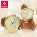 Julius Woman Man Couple Watch 4 Colors Japan Mov Homme Hours Fashion Dress Bracelet Leather Band