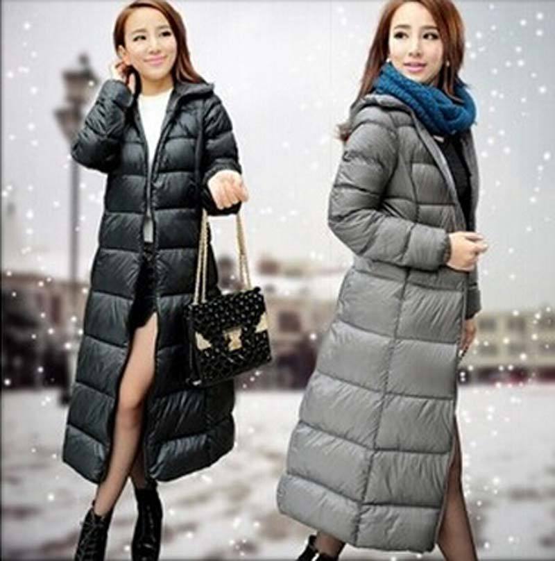 2015 Winter plus size X- Long Thick Duck Down Winter Jacket women slim Parkas Hooded Coat Outdoor Down coat  BL716