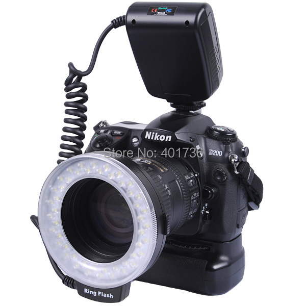 48 LED 15GN Camera Macro Ring Flash Light for Nikon D7000 D5100 D5000 D3200 D3100 D3000 D800E