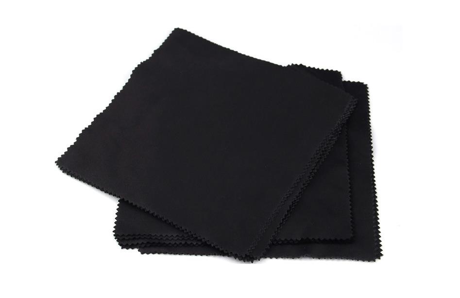 2019 Black Color 14.5x15.5cm Black Microfiber Sunglasses Cloth Reading