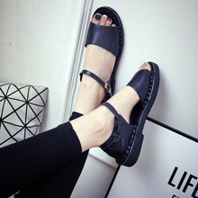 Summer women sandals vintage flats flat heel open toe soft outsole maternity shoes sandals size 35-40