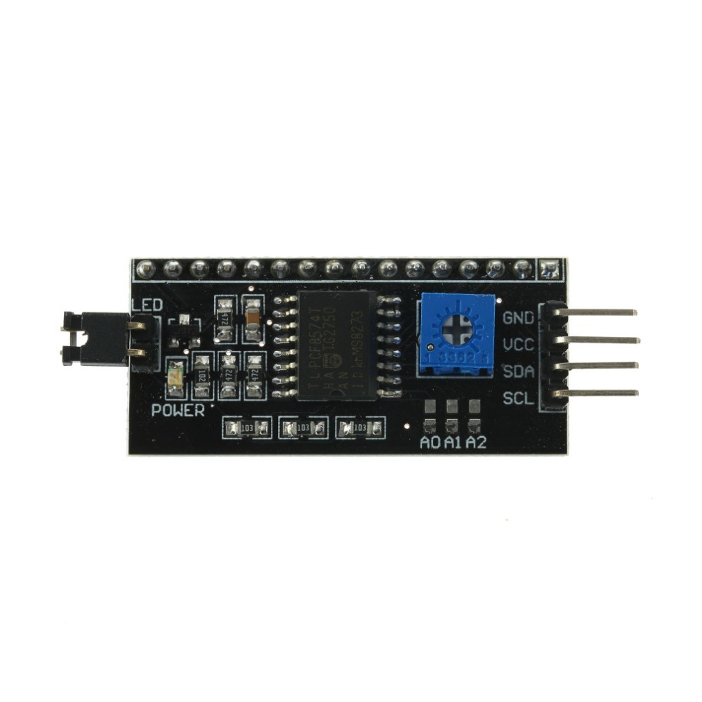 5pcs Black IIC/I2C/TWI/SPI Interface Module Serial Board Module Port for Arduino 1602 LCD Display Free Shipping Wholesale