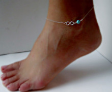 New 2015 Sexy Simple Bead nfinite Gold Plated Anklets Ankle Bracelet Foot jewelry bracelet cheville anklets