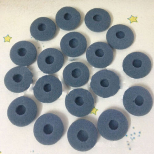 25Pair Gray Soft 18mm Replacement Ear Pad Bud Foam Earbud Cover For Earphones