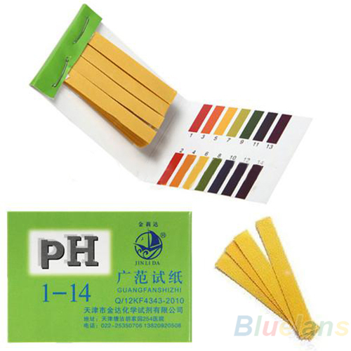80 Strips Full Range pH Alkaline Acid 1 14 Test Paper Water Litmus Testing Kit 14FD