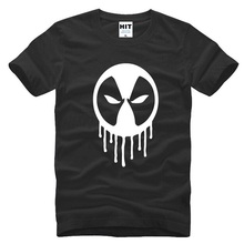 Newest Summer 2016 Deadpool Men T-shirt ,High quality soft cotton Superheros Printed Fashion Short sleeve, S-XXXL ZA159