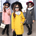 Girls Winter Coat Children Clothing Girls Wool Coat Fashion Cartoon fallow deer High end Woolen Blends