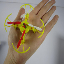 V676 RFT Mini Pocket Drone Quadrocopter 4CH 6G 3D LED Remote Control Helicopter Toy Model RC Aircraft Free Shipping