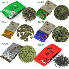 24 Different Flavor Chinese Tea including Black Green Jasmine Flower Tea Puerh Oolong Tieguanyin Dahongpao M01