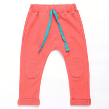 Kid pants new arrival Hot sale 2015 autumn Full Length boys trousers solid harem pants kids