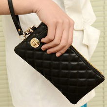 OCEA Fashion Women Zip PU Leather Clutch Case Lady Long Handbag Wallet Purse 