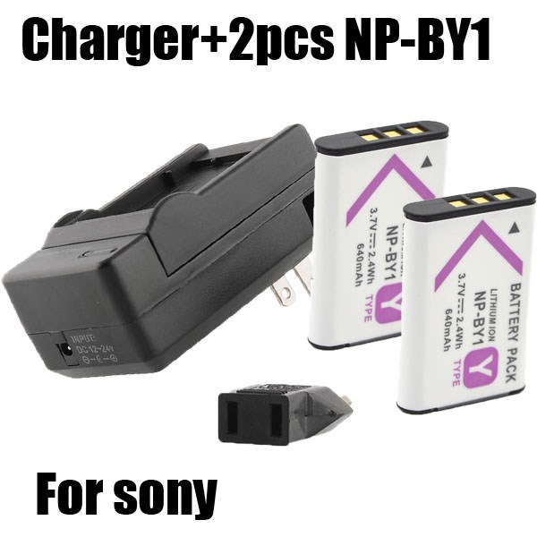 1pcs charger+2pcs battery