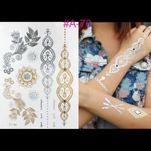 Summer beach bronzing bronzing lasting waterproof tatoo stickers tatto stickers golden stickers Henna Tattoos temporary tattoo